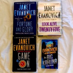 Four Janet Evanovich books